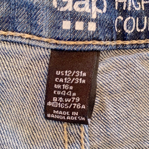 Gap High Rise Skinny Jeans 1969 size 12 - Picture 5 of 7